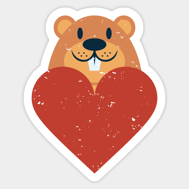 Groundhog Lover Sticker by PixelArt